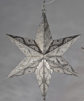 formano Hängedeko Stern als Weihnachtsstern in Capri Silber, 40 cm