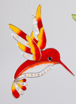formano Fensterschmuck Eisvogel Tiffany orange, 25 cm