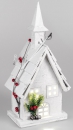 Beleuchtetes Winterhaus mit LED Beleuchtung, 19x45 cm