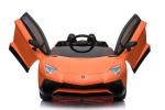 Kinderfahrzeug - Elektro Auto "Lamborghini Aventador SV" - lizenziert - 12V7AH, 2 Motoren- 2,4Ghz Fernsteuerung, MP3, Ledersitz+EVA